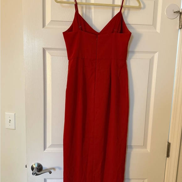 Lulu's Rust-Colored Midi Dress - Picture 3 of 7